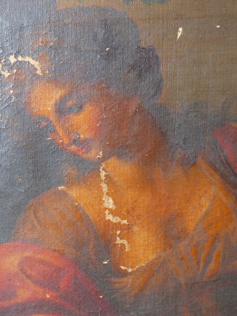 ITALIAN SCHOOL (LATE 19th/EARLY 20th.C.) CLASSICAL LADY READING, INDISTINCTLY SIGNED VINCENZO - Image 3 of 14