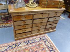 AN EARLY 20th.C.MAHOGANY AMBERG IMPERIAL LETTER FILE MULTI DRAWER CABINET. W.115 x H.70cms