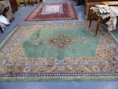 A TURKISH OUSHAK CARPET. 380 x 280cms.