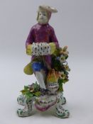 A BOW PORCELAIN FIGURE OF WINTER.