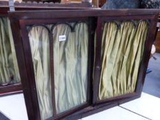 THREE 18th.C.SMALL CABINETS OF CHIPPENDALE DESIGN.