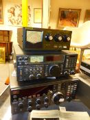 VARIOUS HAM RADIO RECIEVERS TO INCLUDE JRC-NRD525, 1 COM ICR-7000, DAIWA CNW419 AND OTHERS. (QTY)