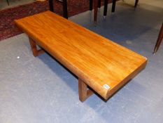 A 1960'S TEAK COFFEE TABLE BY DALESCRAFT