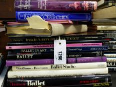 BOOKS, BALLET. A COLLECTION TO INCLUDE WORKS ON VARIOUS DANCERS, BALLETS AND MODERN DANCE.