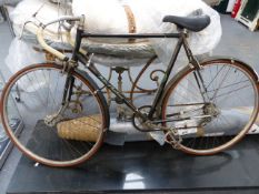 A VINTAGE HOBBS OF BARBICAN GENT'S RACING BICYCLE TOGETHER WITH A LATER HOLDSWORTH BICYCLE.