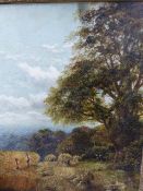 CHARLES H PASSEY ( 1818-1895) HORSES IN A LANDSCAPE, SIGNED OIL ON CANVAS. 90 x 68.5cms.