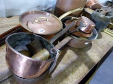 A LARGE COLLECTION OF VICTORIAN AND LATER COPPER AND BRASS, VARIOUS FIRE FENDERS,ETC.