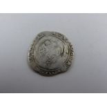 A CHARLES I SILVER HALF CROWN. APPROXIMATE WEIGHT 14.5grms.