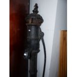 A 19th.C.CAST IRON GARDEN WATER PUMP OF LARGE SIZE.