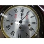 A GOOD SEWILLS OF LIVERPOOL REGULATOR TYPE WALL CLOCK WITH WEIGHT DRIVEN CHIMING MOVEMENT. H.