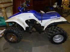 A YAMAHA QUAD MOTOR VEHICLE FOR RESOTRATION /SPARES - ENGINE REMOVED BUT PRESENT