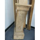 A GROUP OF ANTIQUE CARVED PINE ARCHITECTURAL ELEMENTS.