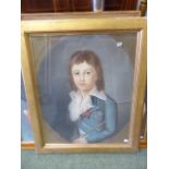 18th/19th.C.FRENCH SCHOOL. PORTRAIT OF THE YOUNG KING, PASTEL. 60 x 49cms.