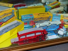 A QTY OF CORGI MAJOR CAR TRANSPORTERS,ETC.