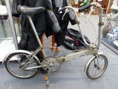 TWO BICKERTON PORTABLE FOLDING BICYCLES.