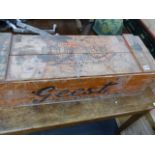 A VINTAGE GEEST INDUSTRIES ADVERTISING BOX CRATE.