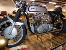 TRITON CAFE RACER PROJECT- NORTON FEATHERBED FRAME FITTED WITH TRIUMPH 650 TWIN UNIT ENGINE.- THIS
