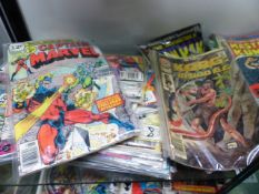 A LARGE COLLECTION OF 1970'S AND 1980'S & 1990'S MARVEL, DC AND OTHER COMICS. (QTY)