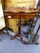 A 19th.C.MAHOGANY JARDINIERE TABLE ON CLUSTER COLUMN SUPPORTS AND TRIPOD BASE. W.48 x H.79cms.