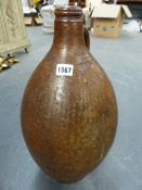 A 19th.C.BELLAMINE TYPE POTTERY JUG WITH INCISED No.4