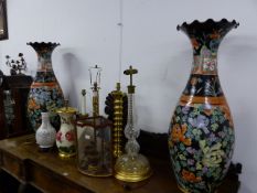 A LARGE PAIR OF ORIENTAL VASES