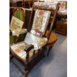 AN AMERICAN STYLE ROCKING CHAIR.