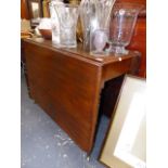 A VICTORIAN MAHOGANY DINING TABLE.