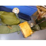 VARIOUS MILITARIA TO INCLUDE A PARACHUTE.