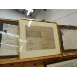 THREE FRAMED INDENTURES.