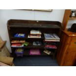 A PINE BOOKCASE.