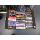 A LARGE QTY OF DVDS.