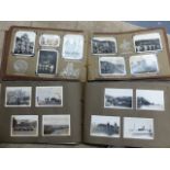 FOUR VINTAGE PHOTOGRAPH ALBUMS TO INCLUDE ONE AUTOGRAPH ALBUM.