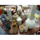 ASSORTED VASES, POTTERY,ETC.