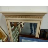 A LARGE PAINTED FRAME PIER MIRROR.