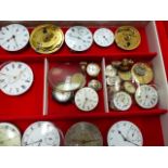 A BOX OF WATCH MOVEMENTS.