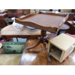 A TRAY TOP OCCASIONAL TABLE.