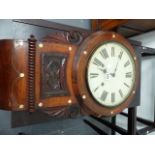 A VICTORIAN WALL CLOCK.