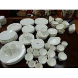 A WEDGWOOD PLAIN WHITE DINNER SERVICE.