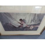 A SIGNED WILLIAM RUSSELL FLINT PRINT.