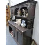 A 19th.C.ARTS AND CRAFTS OAK DRESSER.