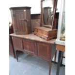 AN EDWARDIAN WASHSTAND.