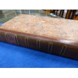 BOOK: EDWARD BARNARD. HISTORY OF ENGLAND, LATE 18th.C.LONDON, GILT TOOLED BROWN LEATHER SPINE, SMALL