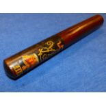A GEO.IV. TIPSTAFF OR TRUNCHEON PAINTED WITH THE ISLE OF MAN CREST.