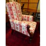 A WM.IV.MAHOGANY LIBRARY ARMCHAIR.