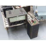 AN EDDYSTONE RADIO RECIEVER AND PLESSEY PS112 POWER SUPPLY.