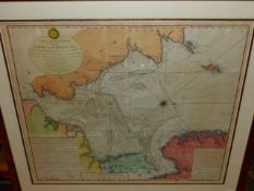 MAP: ROBERT SAYER, 1791, A NEW AND ACCURATE MAP OF THE NORTH OR GREAT GERMAN SEA.....ETC,HAND