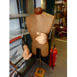 A VINTAGE CONTINENTAL SHOP DISPLAY MANNEKIN.