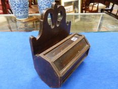 A 19th.C.PINE CANDLE BOX.