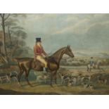 TWO FOLIO COLOUR SPORTING PRINTS, JOHN MYTTON ESQUIRE, HALSTON SALOP TOGETHER WITH FOX HUNTING AFTER