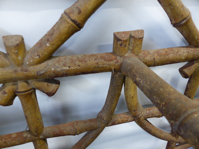 A 19th.C.CAST IRON HALL STAND OF FAUX BAMBOO DESIGN IN THE MANNER OF COALBROOKDALE. - Image 20 of 26